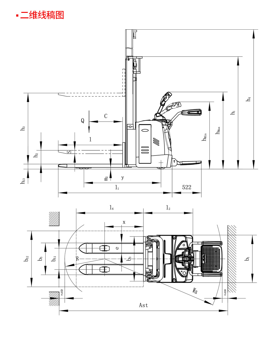1.6吨踏板式电动堆高车ES16-16RAS(图7)